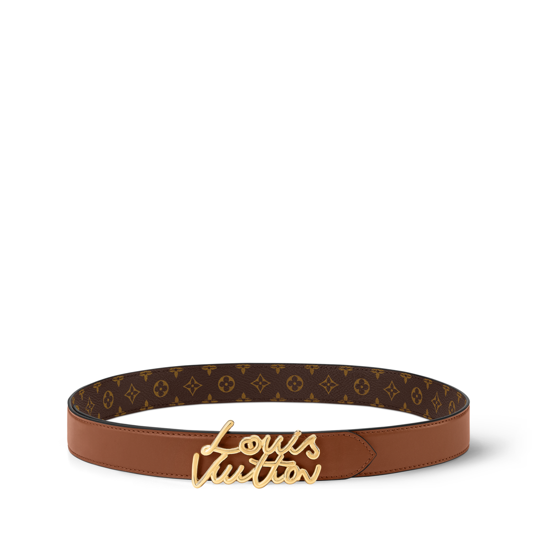LV Script 30mm Belt - Women - Accessories | LOUIS VUITTON ®